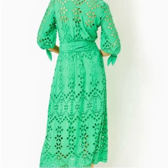 Lilly Pulitzer Amrita Eyelet Midi Dress - Picture 11 of 12